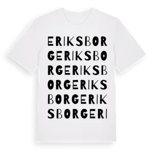 Eriksborg ordlek t-shirt – ekologisk bomull t-shirt från Pinshirt