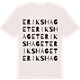 Vintage White t-shirt med Erikshaget ordlek t-shirt