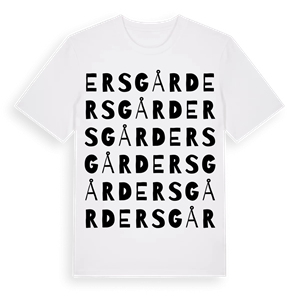 Ersgård ordlek t-shirt – ekologisk bomull t-shirt från Pinshirt