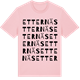 Pink Cotton t-shirt med Etternäs ordlek t-shirt