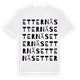 White t-shirt med Etternäs ordlek t-shirt