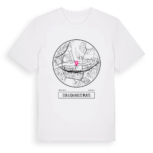 Eva Lisa Holtz plats t-shirt – ekologisk bomull t-shirt från PinShirt