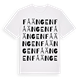 White t-shirt med Fåängen ordlek t-shirt
