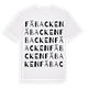 White t-shirt med Fäbacken ordlek t-shirt