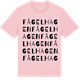 Pink Cotton t-shirt med Fågelhagen ordlek t-shirt