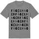 Mid Heather Gray t-shirt med Fågelhagen ordlek t-shirt