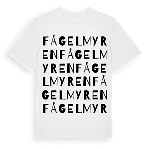 Fågelmyren ordlek t-shirt – ekologisk bomull t-shirt från PinShirt