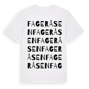 Fageråsen ordlek t-shirt – ekologisk bomull t-shirt från Pinshirt