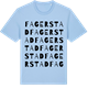 Blue Soul t-shirt med Fagerstad ordlek t-shirt
