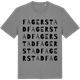 Mid Heather Gray t-shirt med Fagerstad ordlek t-shirt