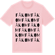 Pink Cotton t-shirt med Fåkom ordlek t-shirt