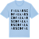Blue Soul t-shirt med Falkarsed ordlek t-shirt