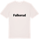 Vintage White t-shirt med Falkerud fetstil t-shirt