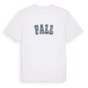 Fall college t-shirt – ekologisk bomull t-shirt från PinShirt