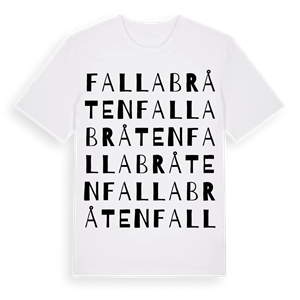 Fallabråten ordlek t-shirt – ekologisk bomull t-shirt från Pinshirt