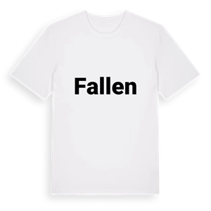 Fallen fetstil t-shirt – ekologisk bomull t-shirt från PinShirt