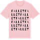 Pink Cotton t-shirt med Fallet ordlek t-shirt