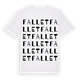 White t-shirt med Fallet ordlek t-shirt