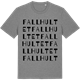 Mid Heather Gray t-shirt med Fallhultet ordlek t-shirt
