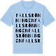 Blue Soul t-shirt med Fallsrönningen ordlek t-shirt