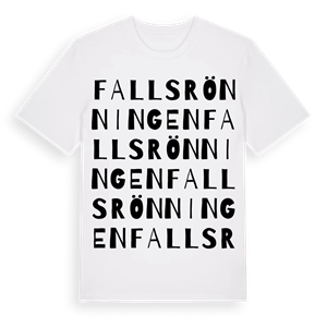 Fallsrönningen ordlek t-shirt – ekologisk bomull t-shirt från PinShirt