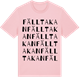 Pink Cotton t-shirt med Fälltakan ordlek t-shirt