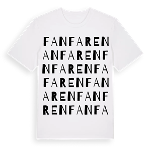 Fanfaren ordlek t-shirt – ekologisk bomull t-shirt från PinShirt