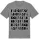 Mid Heather Gray t-shirt med Fångnäs ordlek t-shirt