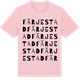 Pink Cotton t-shirt med Färjestad ordlek t-shirt