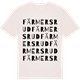 Vintage White t-shirt med Färmersrud ordlek t-shirt
