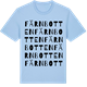 Blue Soul t-shirt med Färnbotten ordlek t-shirt
