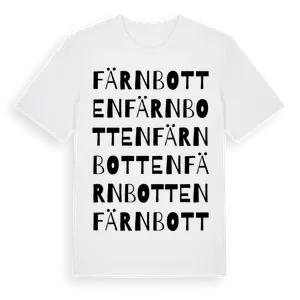 Färnbotten ordlek t-shirt – ekologisk bomull t-shirt från Pinshirt