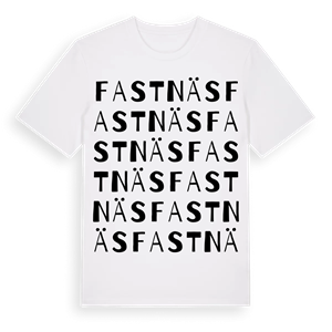 Fastnäs ordlek t-shirt – ekologisk bomull t-shirt från PinShirt