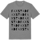 Mid Heather Gray t-shirt med Faxstad ordlek t-shirt