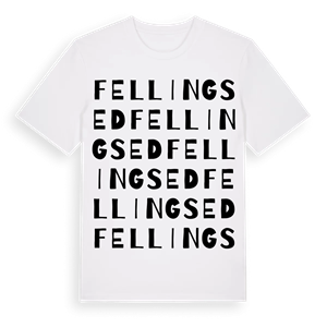 Fellingsed ordlek t-shirt – ekologisk bomull t-shirt från PinShirt