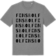 Mid Heather Gray t-shirt med Fensbol ordlek t-shirt