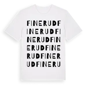 Finerud ordlek t-shirt – ekologisk bomull t-shirt från Pinshirt
