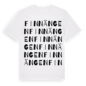 Finnängen ordlek t-shirt – ekologisk bomull t-shirt från PinShirt