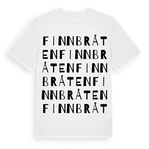 Finnbråten ordlek t-shirt – ekologisk bomull t-shirt från Pinshirt
