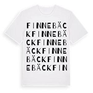 Finnebäck ordlek t-shirt – ekologisk bomull t-shirt från PinShirt
