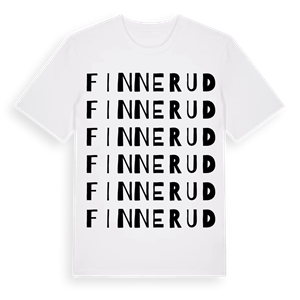 Finnerud ordlek t-shirt – ekologisk bomull t-shirt från PinShirt