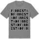 Mid Heather Gray t-shirt med Finnestad ordlek t-shirt