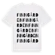 White t-shirt med Finngården ordlek t-shirt