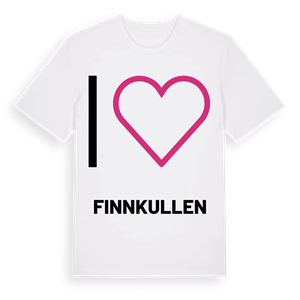 Jag älskar Finnkullen t-shirt stort tryck – ekologisk bomull t-shirt från PinShirt