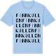 Blue Soul t-shirt med Finnkullen ordlek t-shirt