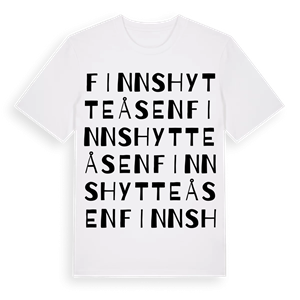 Finnshytteåsen ordlek t-shirt – ekologisk bomull t-shirt från PinShirt