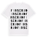 White t-shirt med Finserud ordlek t-shirt