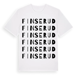 Finserud ordlek t-shirt – ekologisk bomull t-shirt från PinShirt