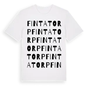 Fintatorp ordlek t-shirt – ekologisk bomull t-shirt från Pinshirt