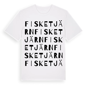 Fisketjärn ordlek t-shirt – ekologisk bomull t-shirt från PinShirt